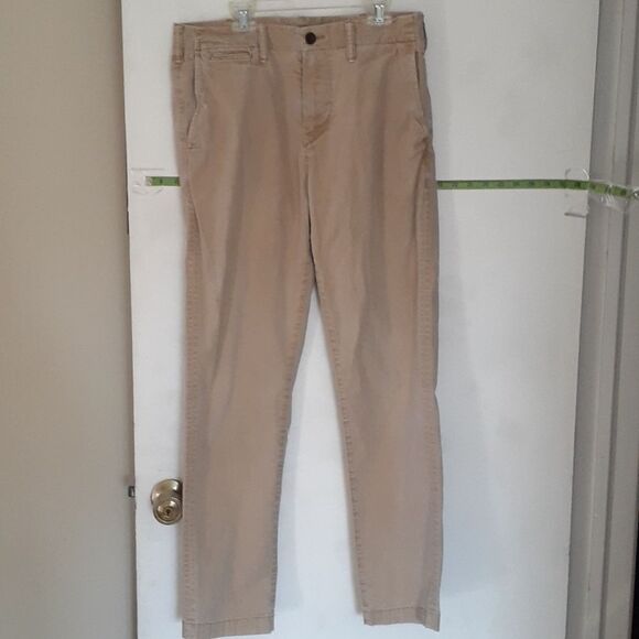 American Eagle pants mens 30 x 32 khaki beige tan chino casual Next Level Flex - Picture 1 of 8